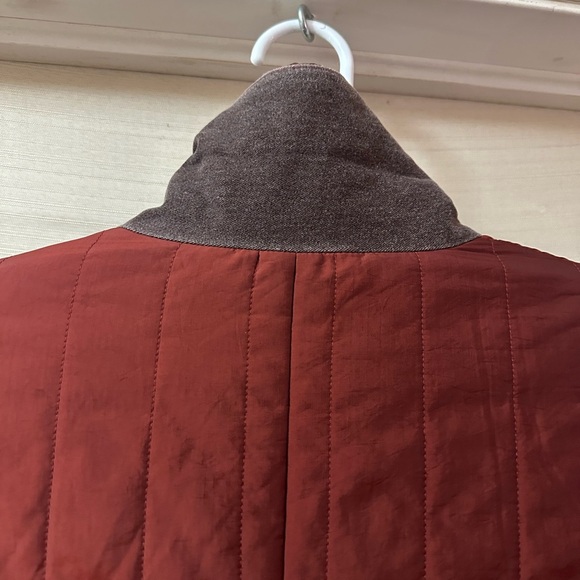 Escada Sport Quilted Wool & Cashmere Blazer Jacket – Rust Red, Size 36 (Small) - Picture 8 of 8